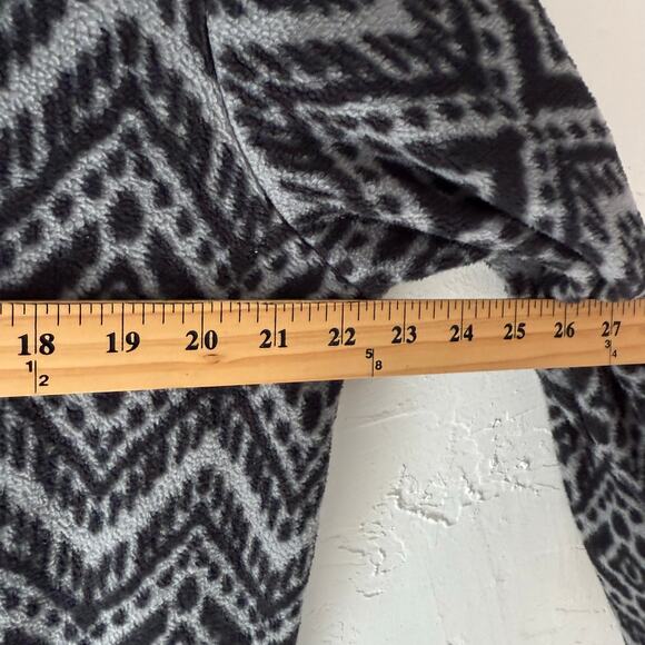 Hooey Men's Size Small Gray Aztec Half Zip Fleece Pullover Sweater - Picture 7 of 8